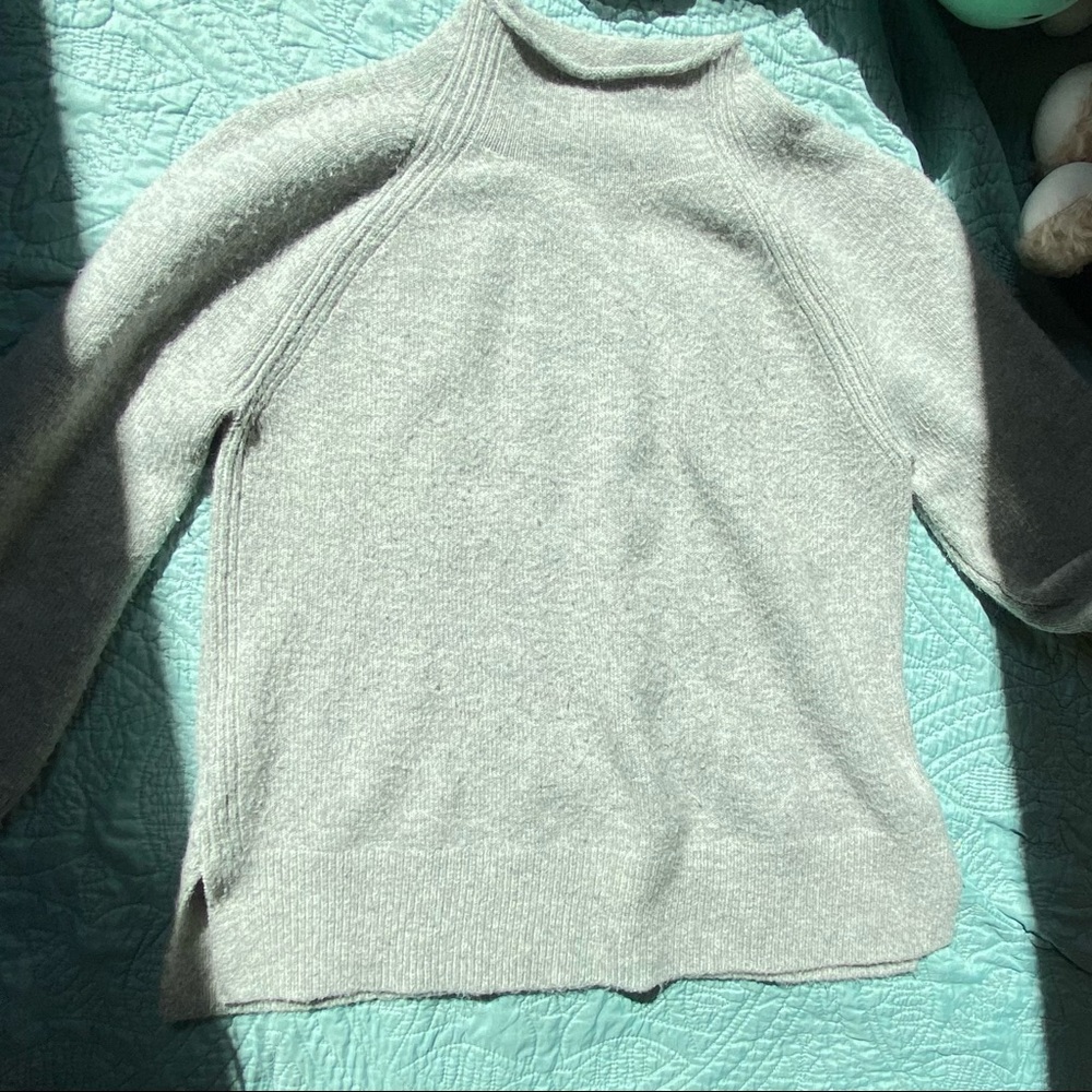 LOFT gray mock neck sweater!